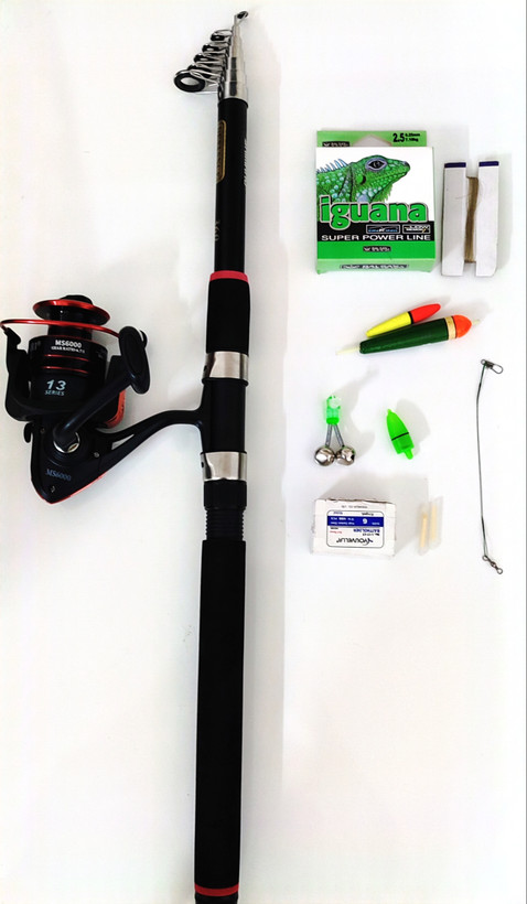 ست چوب شیمانو وچرخ اسپول فلز بلشی اصلی به همراه لوازم جانبی